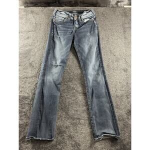 Silver Jeans Suki High Slim Boot Jeans 28x33 Dark Wash Women’s